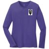 Ladies Long Sleeve 5.4 oz 100% Cotton T Shirt Thumbnail